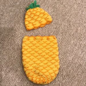 Baby pineapple crochet outfit